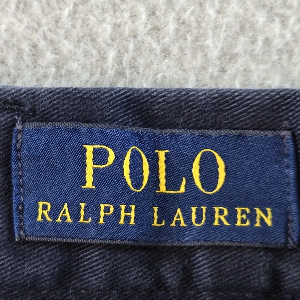 Polo Ralph Lauren Shorts Mens 42 Blue Chino Cotton Classic Fit 6in Pockets‎